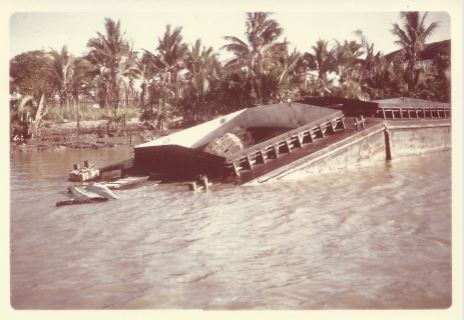 Barge aground
